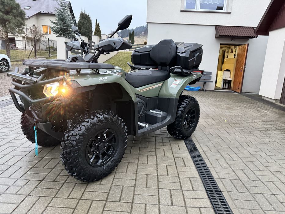 Quad CfMoto 520L halogen grzane manetki bompery NOWY
