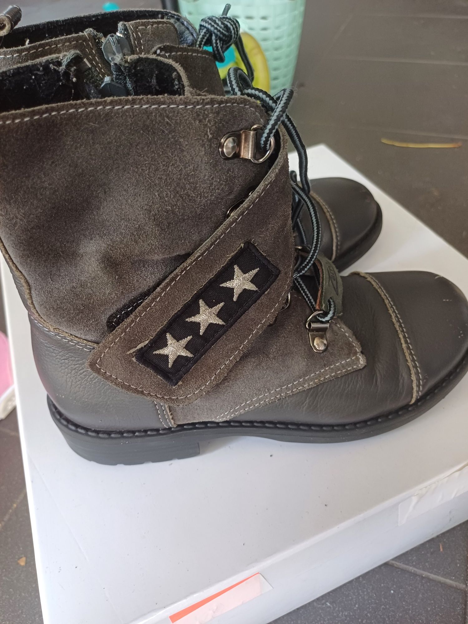 Buty zimowe Zarro skora naturalna r.32