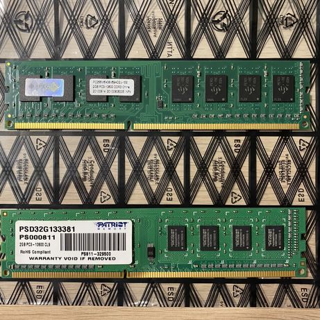Оперативна пам'ять  для настільного ПК DDR3 SDRAM (2 планки по 2GB)