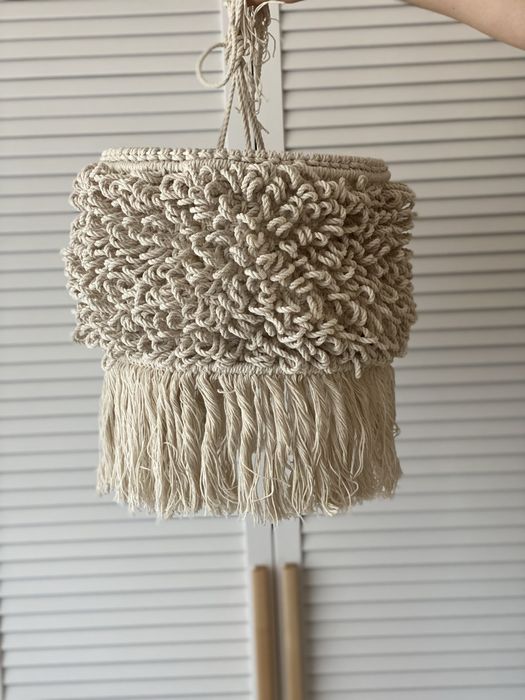 Люстра абажур торшер в стилі бохо, ручна робота, макраме.