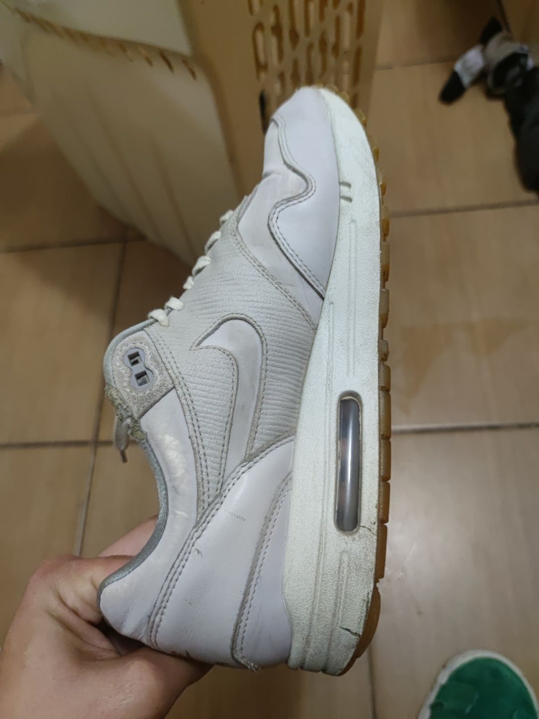 buty sportowe air max leather premium white grey 41 40 sport retro dri