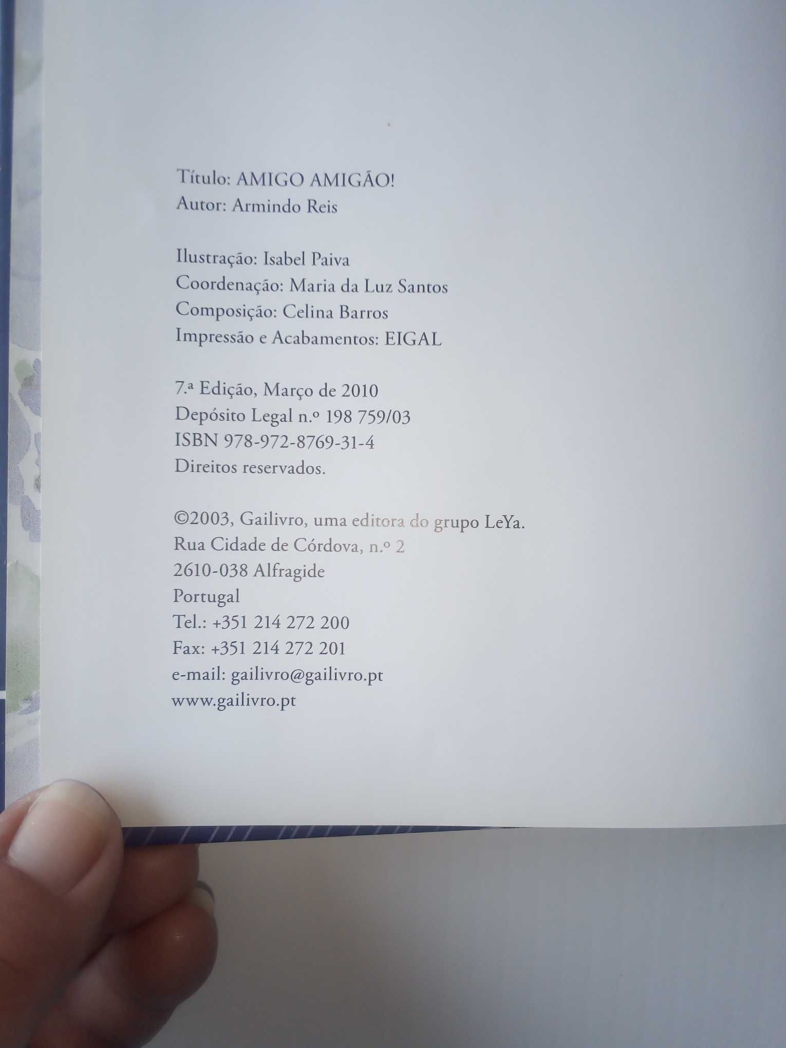 Livros "Versos de fazer ó-ó" e "Amigo Amigão", Plano Nac. de Leitura