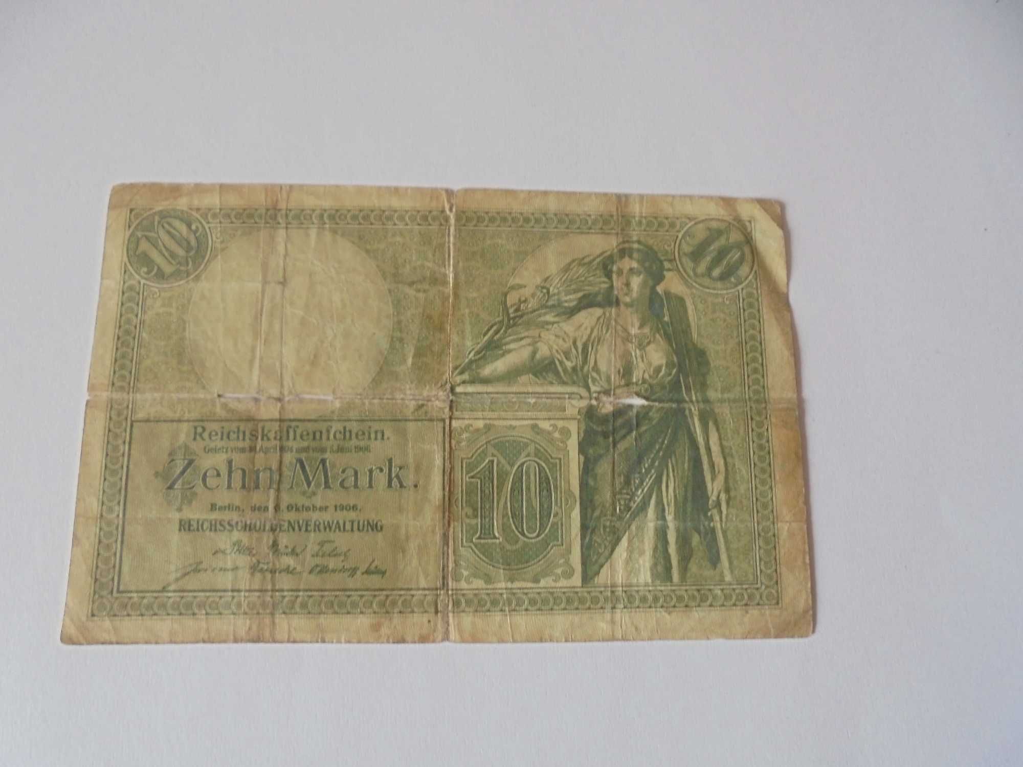 banknot Niemcy 10 marek 1906 b 357