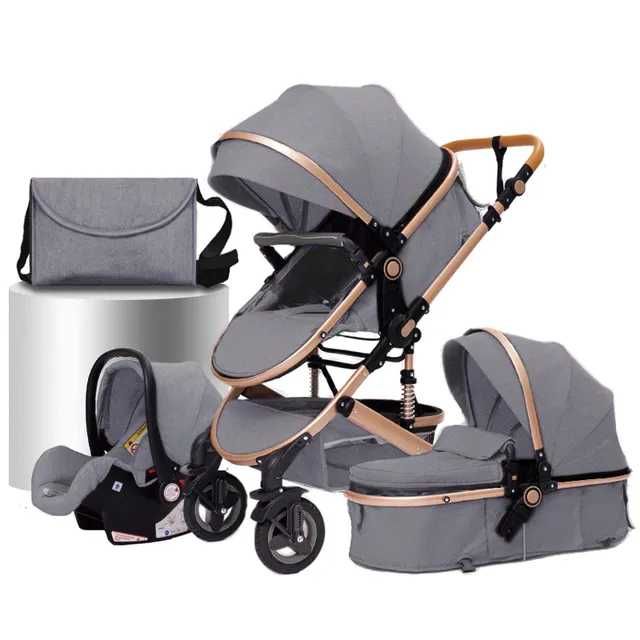 Trio ROYAL - Cinza/Dourado