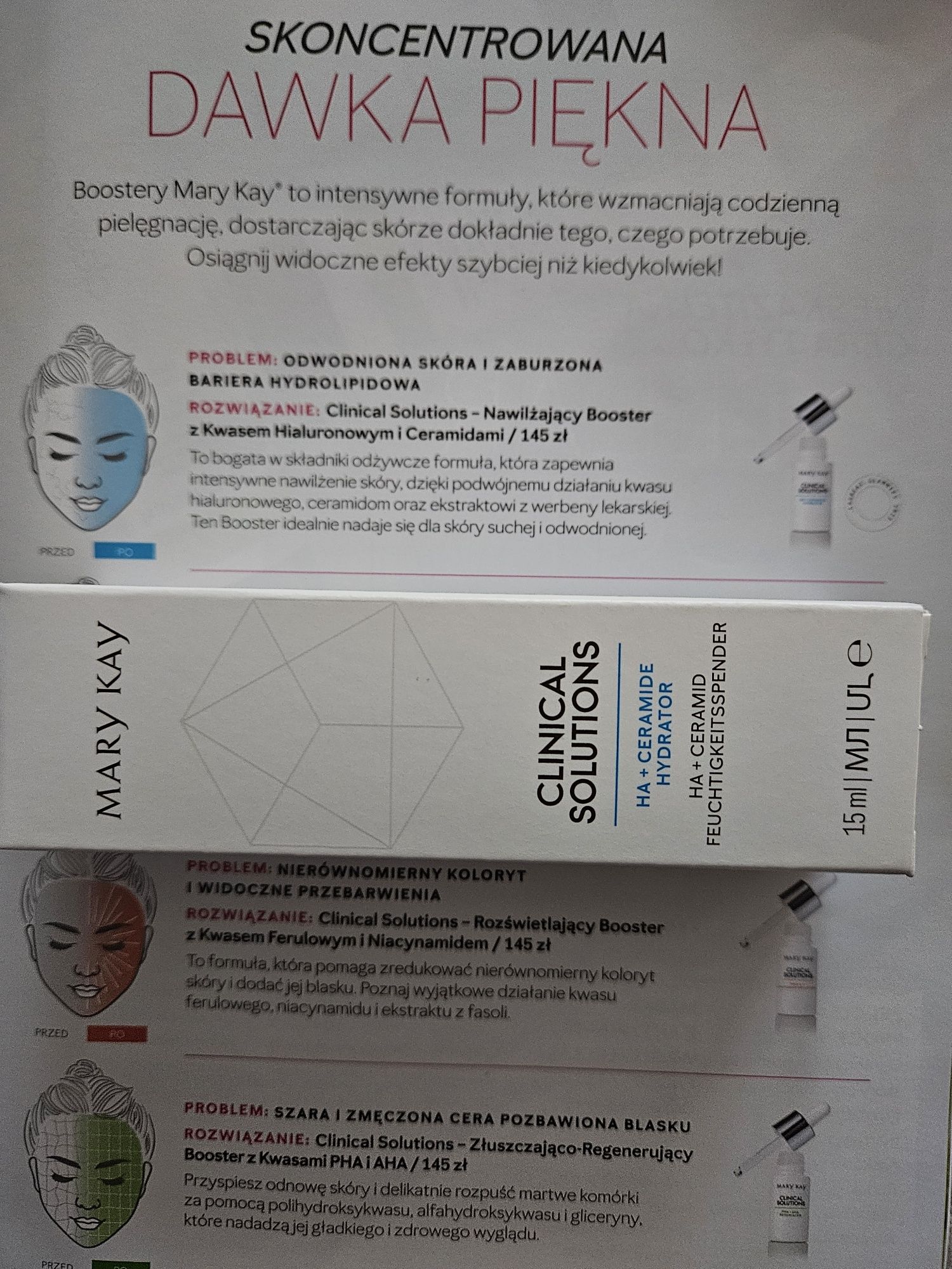 Clinical Solutions - Nawilżający Booster z Kwasem Hialuronowym i Ceram