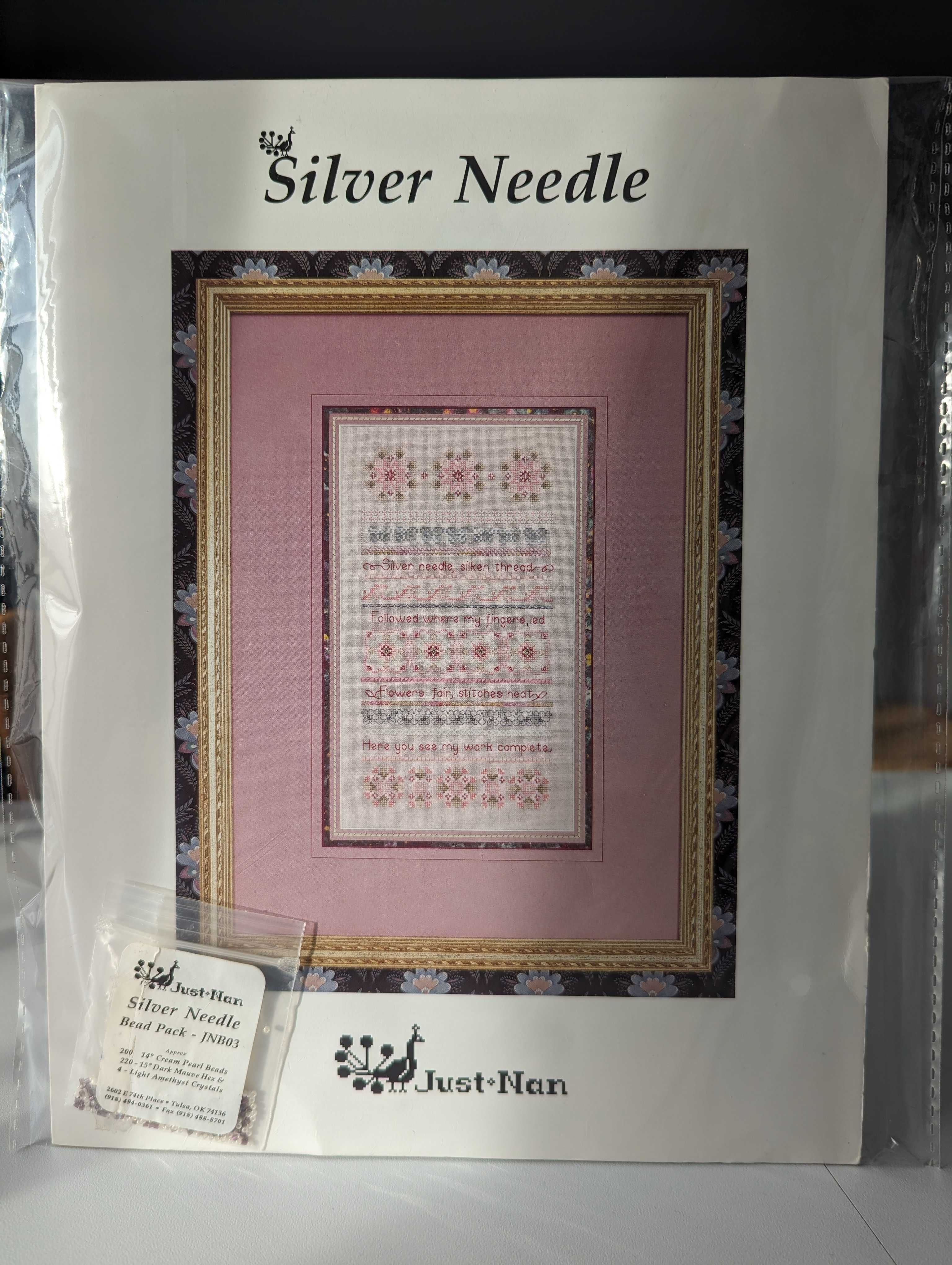Схема для вишивання Silver Needle від Just Nan з паком та шовком