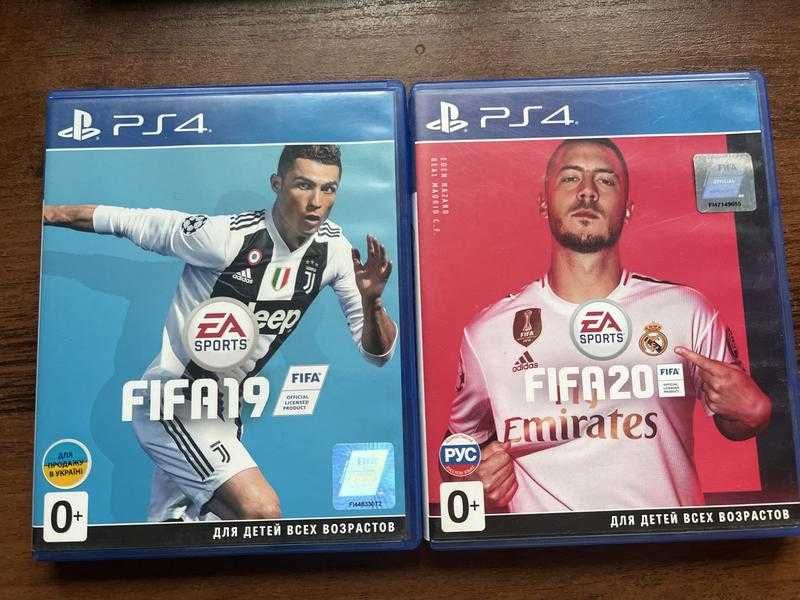 FIFA 2019 & FIFA 20 диски PS4 (два за одну цену)