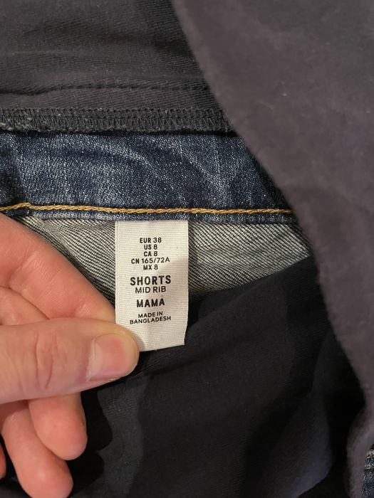Krótkie spodenki dżinsowe ciążowe 38 M H&M mama