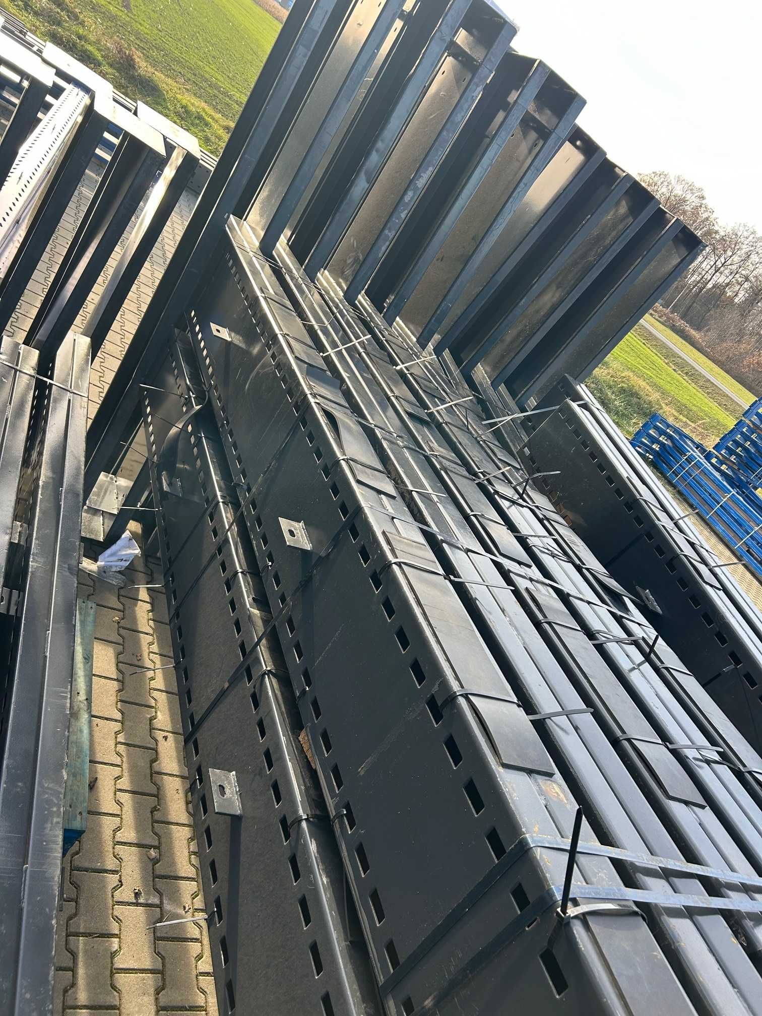 Regały wspornikowe dwustronne magazynowe do profili drewna dłużyc H500
