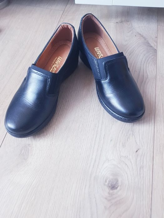 Skórzane półbuty baleriny mokasyny damskie marki damskie marki Wielbut