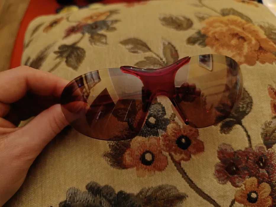 Retro okulary na rower, czerwone, lata 90-te, lata 90'