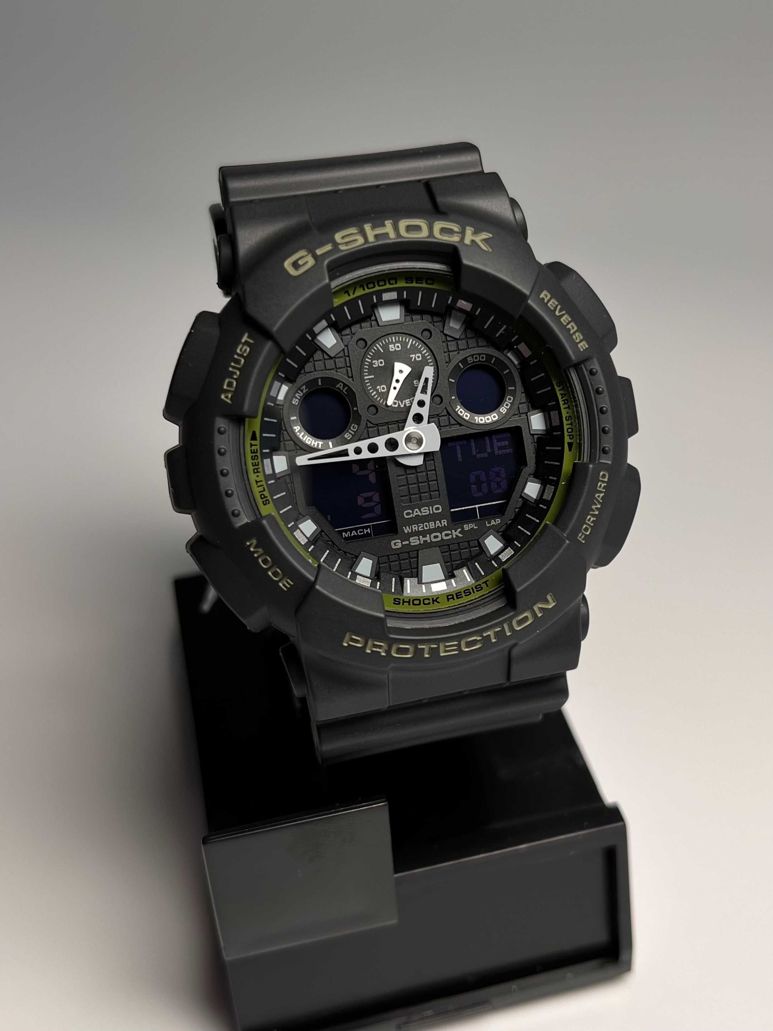 Casio GA-100L-1ACR, протиударні касіо, g shock, часы джи шок Ø51мм