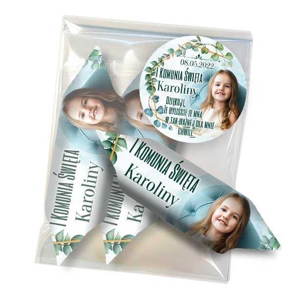 KRÓWKI personalizowane ze zdjęciem Komunia święta