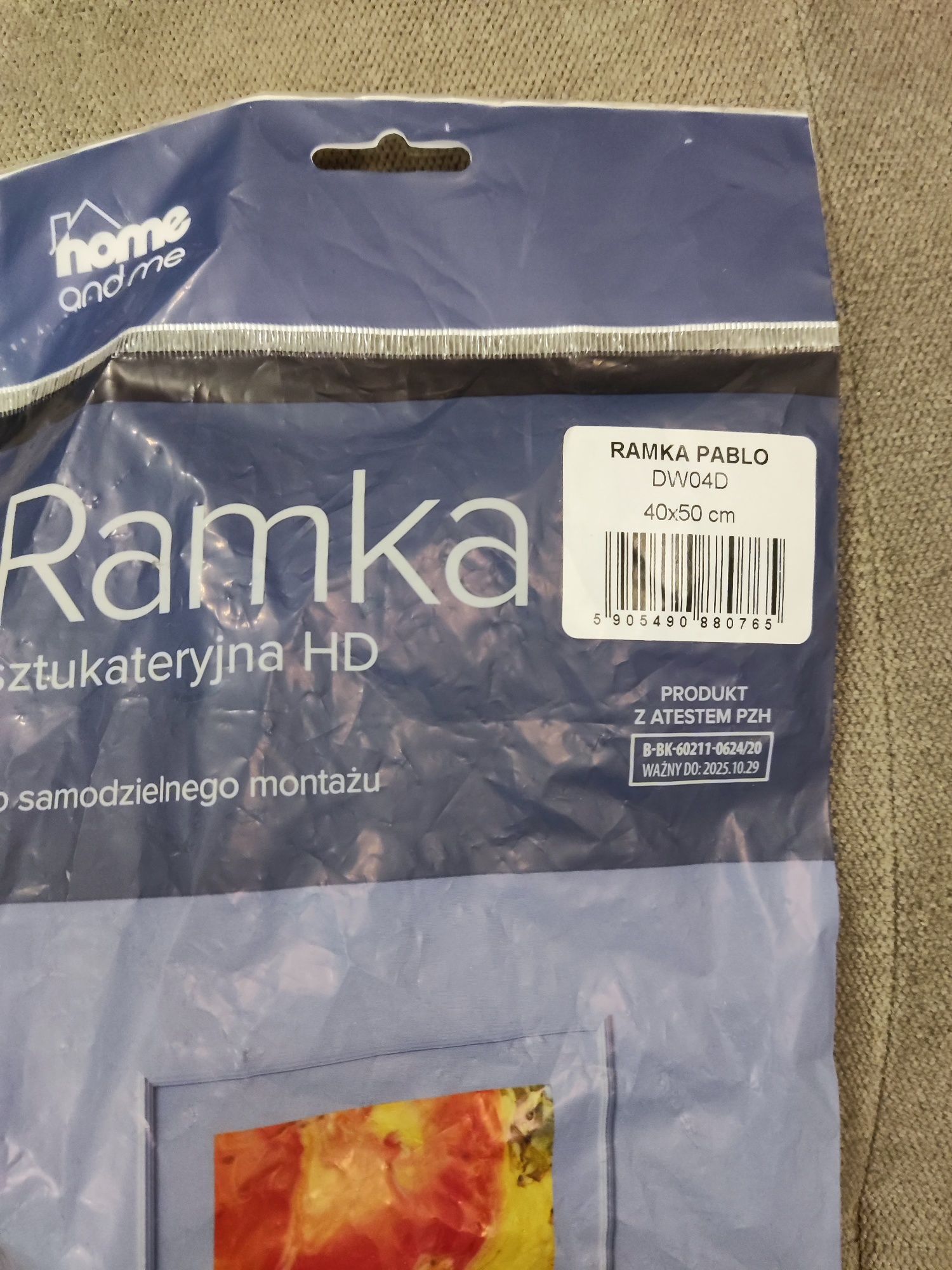 Ramka ścienna Sztukateria listwa biała PABLO 40x50 cm
