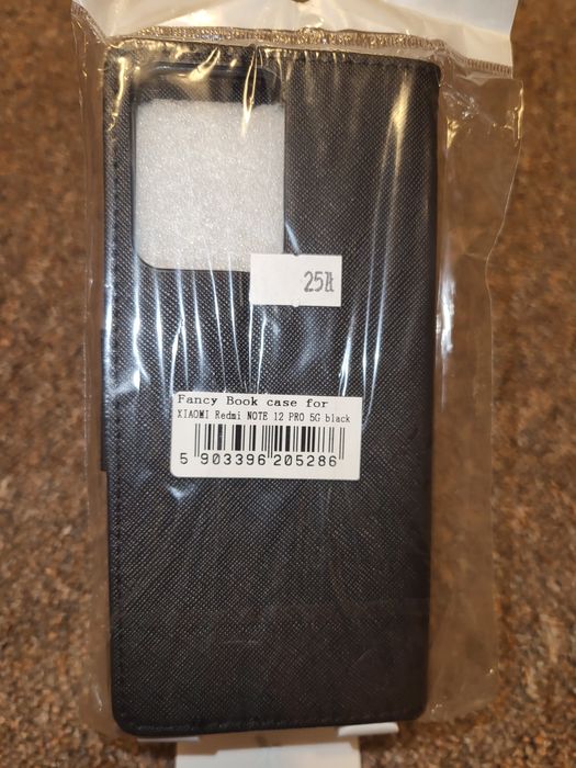 Futerał zamykany Xiaomi Redmi Note 12 Pro 5G - czarny