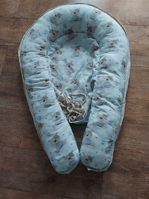 Kokon niemowlęcy w urocze misie z tkaniny miinky