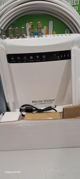 Комплект 4G інтернету роутер World Vision LTE, антенна Мимо планшет