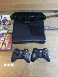 Konsola XBOX 360 kinect, 2 pady, 8 gier