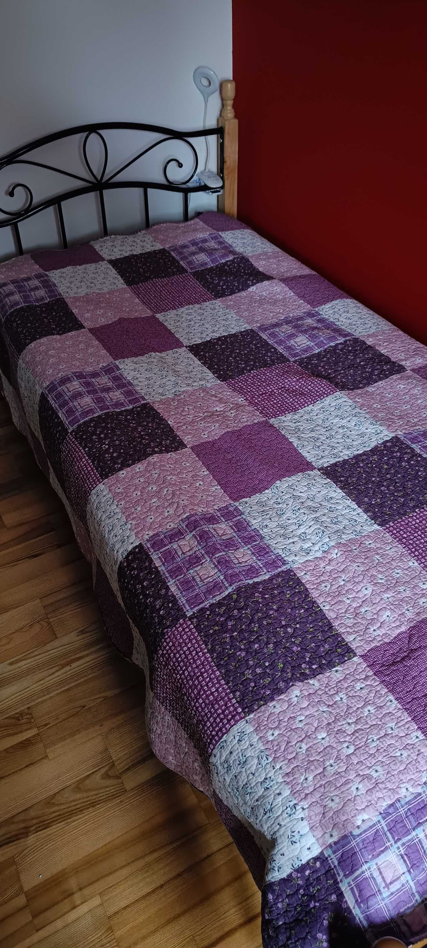 PaTcHwOrK. Duża, unikatowa, dwustronna narzuta na łóżko, patchwork.