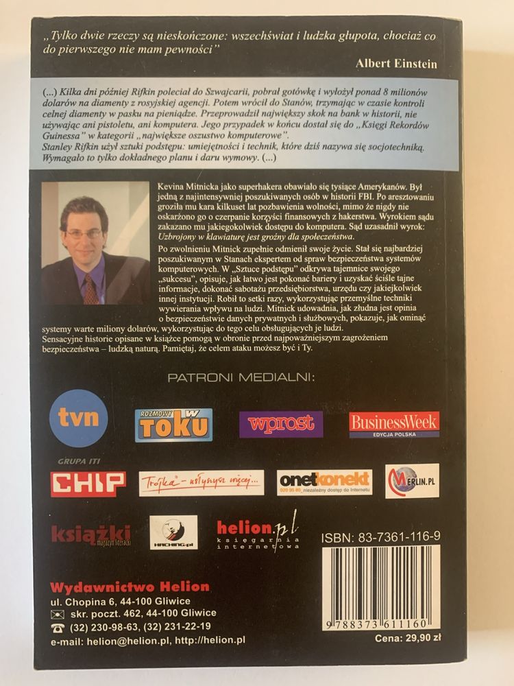 ,,Sztuka podstępu. Najsłynniejszy haker świata’’ Kevin Mitnick