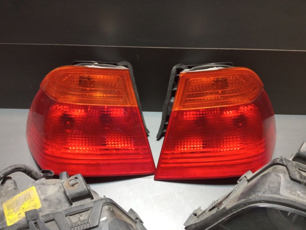 BMW E46 lampy przednie ringi tylne sedan kierunkowskazy