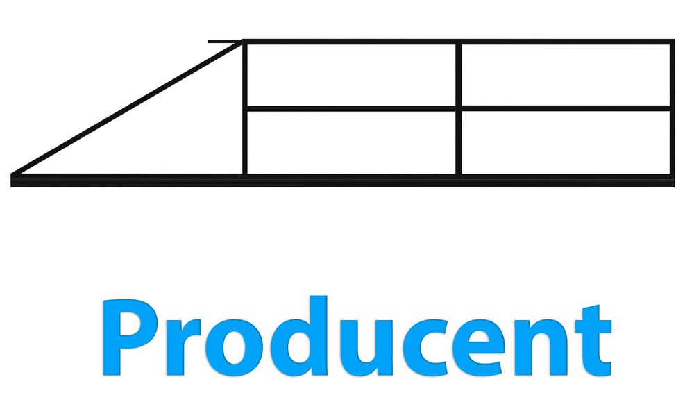 Brama wjazdowa przesuwna pod wypełnienie panelowa ramka OCYNK+ RAL