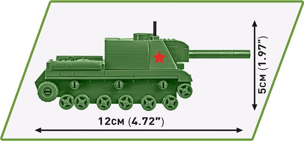 Klocki Cobi 3096 Czołg Isu 152 Hc Ww2 135 El.