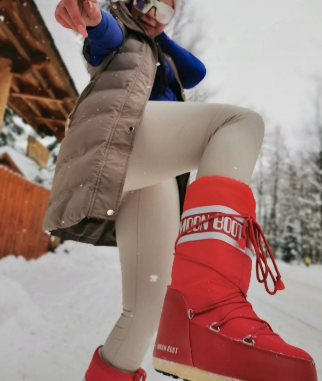 Moon boot 38-41 czerwone