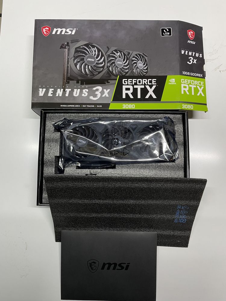 GeForce RTX 3080 MSI ventus 3x