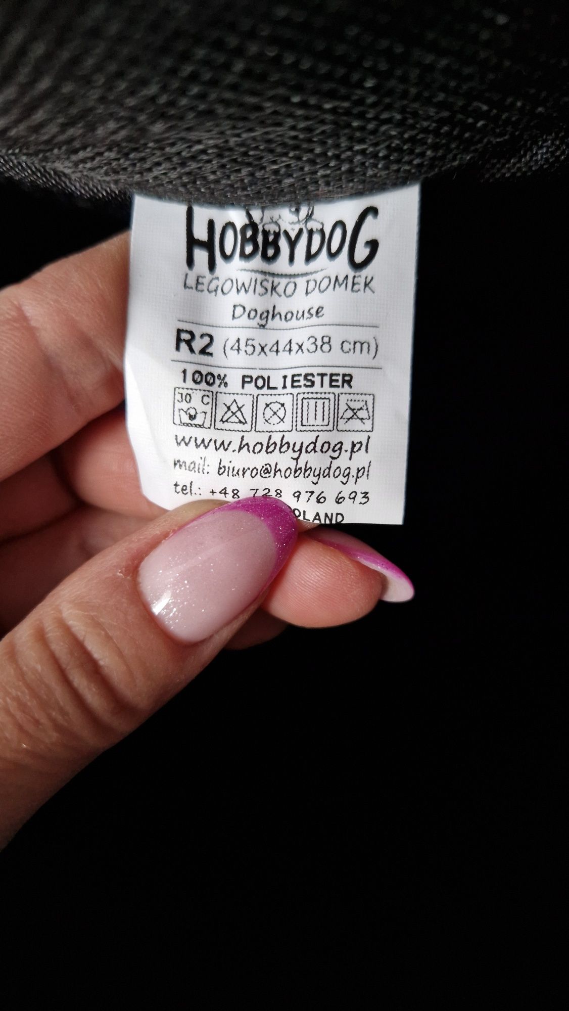 HOBBY DOG Buda legowisko dla psa kota "Inari" R2 kolor szary z czarnym