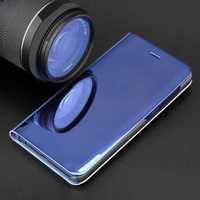 Etui z klapką Huawei P40 Lite, - Clear View Case Blue