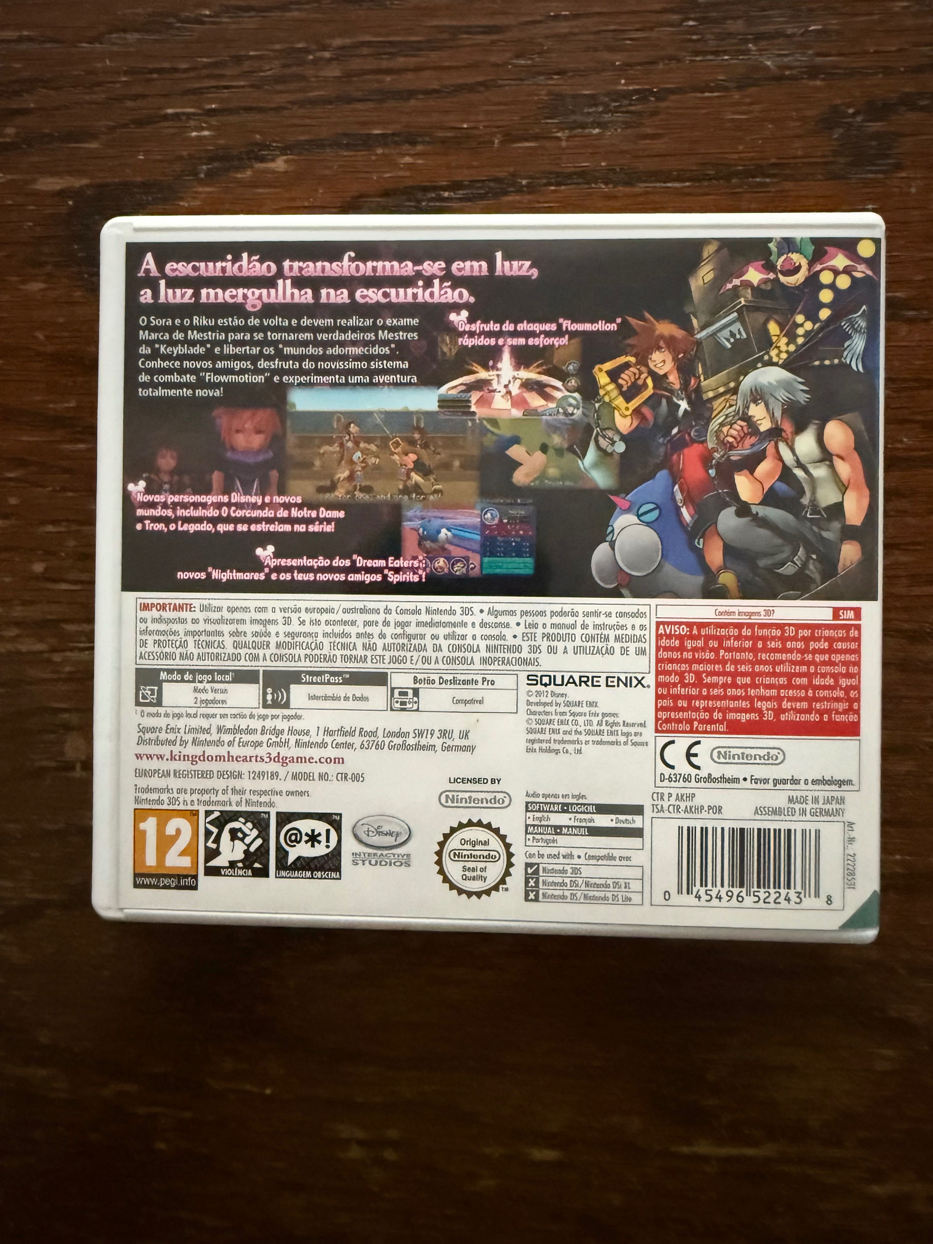 Jogo Nintendo 3DS - Kingdom Hearts 3D: Dream Drop Distance