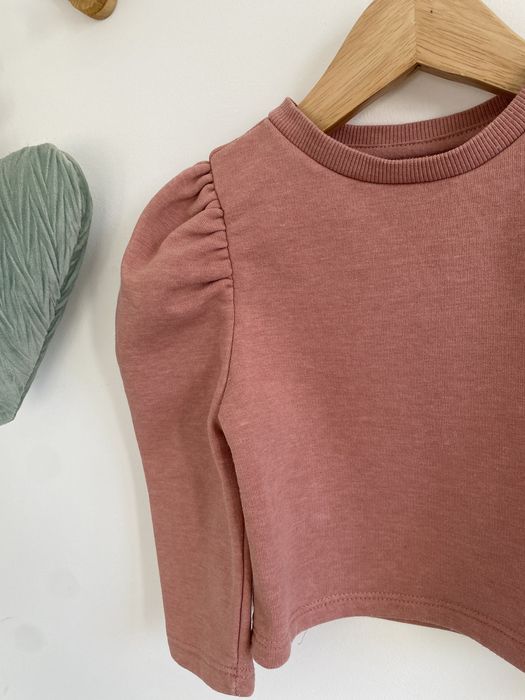 Bluza amy & lucy 92 pudrowy róż bufki