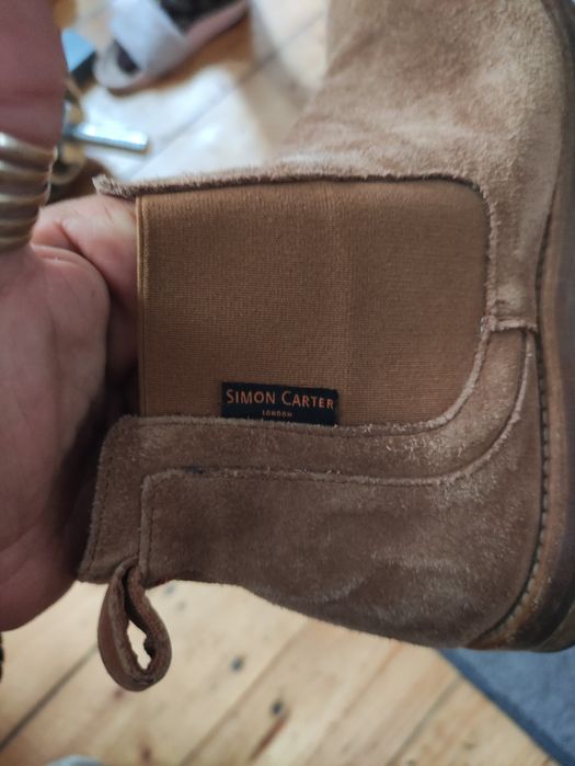 Simon Carter buty męskie, mokasyny skórzane 43.5