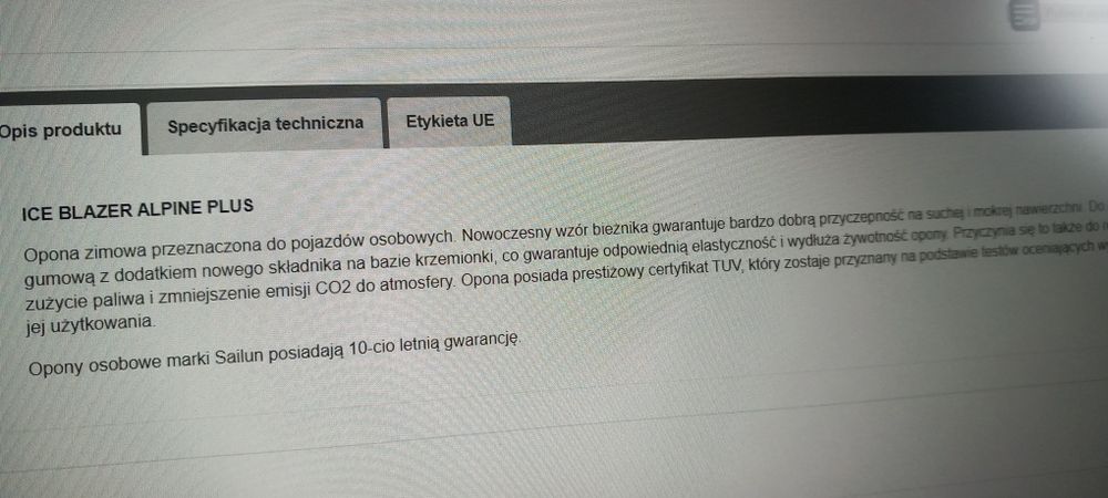 Opony zimowe 205/55R16 Sailun 10 lat gwarancji