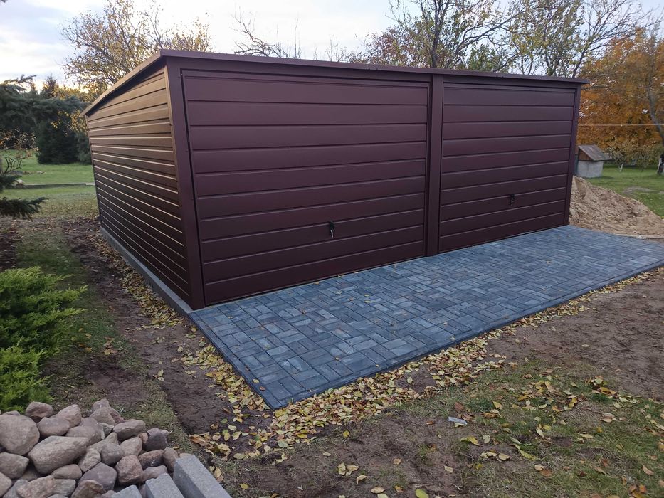 Garaże blaszane garaż blaszany 6x5 7x5 6x6 wiata blaszana profil kolor