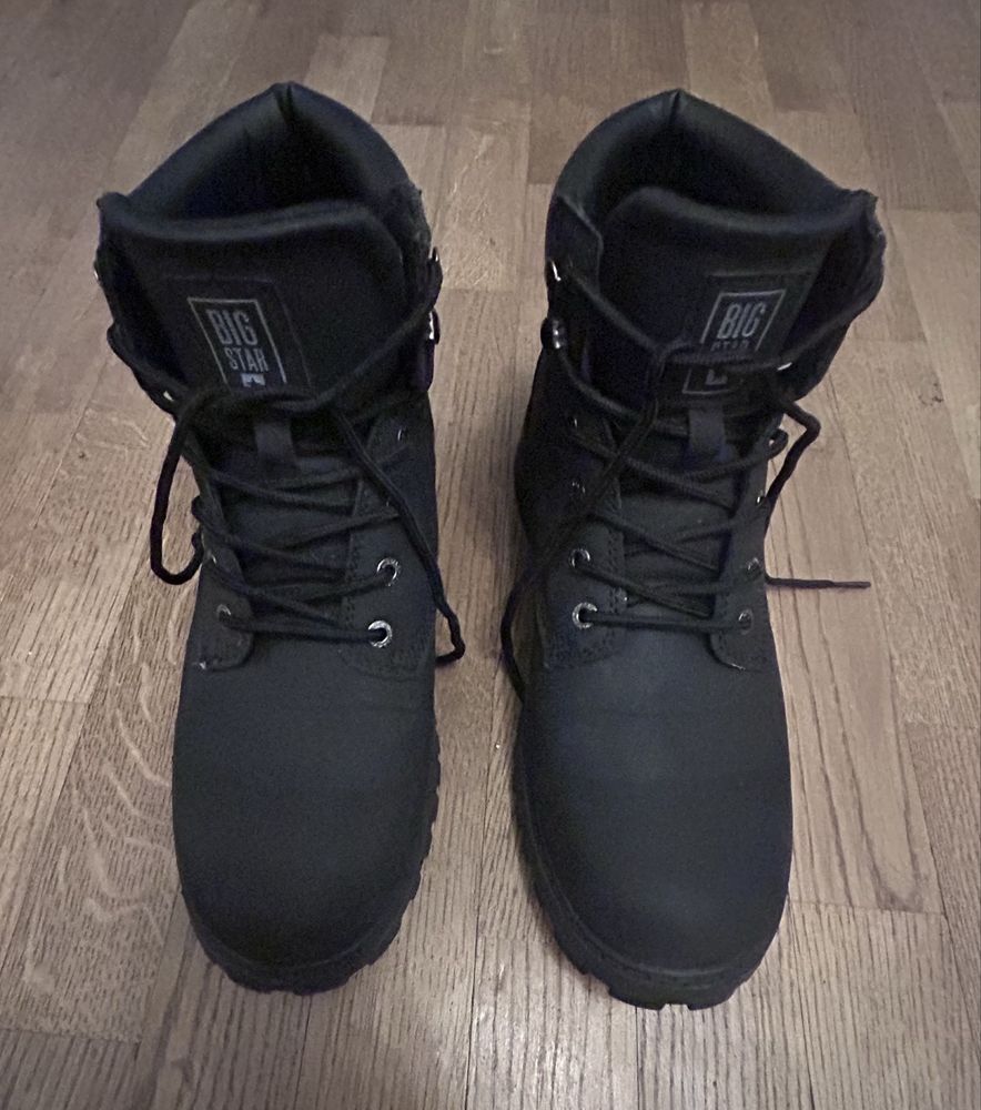 Czarne buty zimowe bigstar