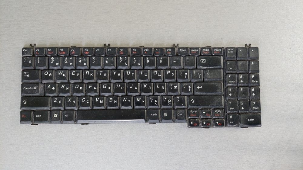 Клавіатура до ноутбука Леново G550 б/у, клавіші до клавіатури Леново
