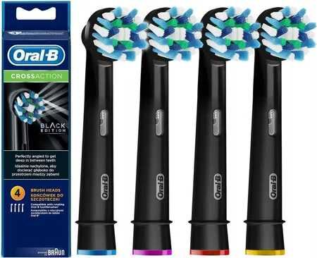 BRAUN Oral-B CrossAction BLACK końcówka Oral-B w kolorze CZARNYM 4szt