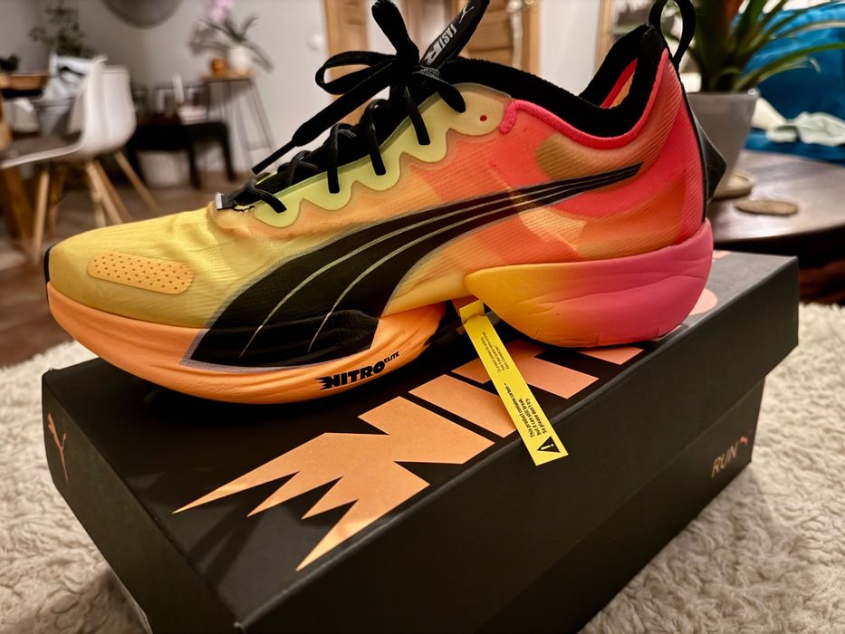 Karbonowe Buty do biegania Puma Fast-R Nitro Elite Fireglow - 45