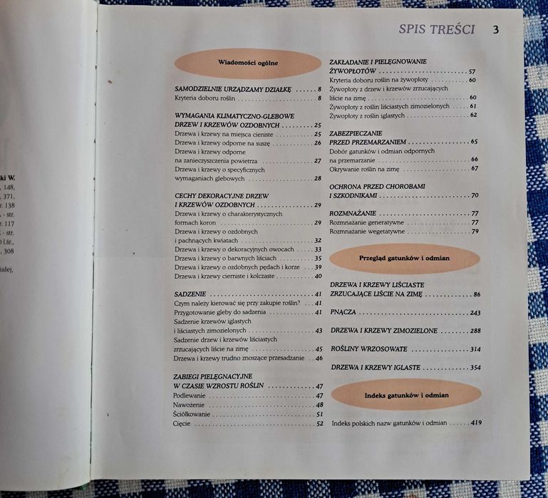 Ozdobne krzewy i pnącza .