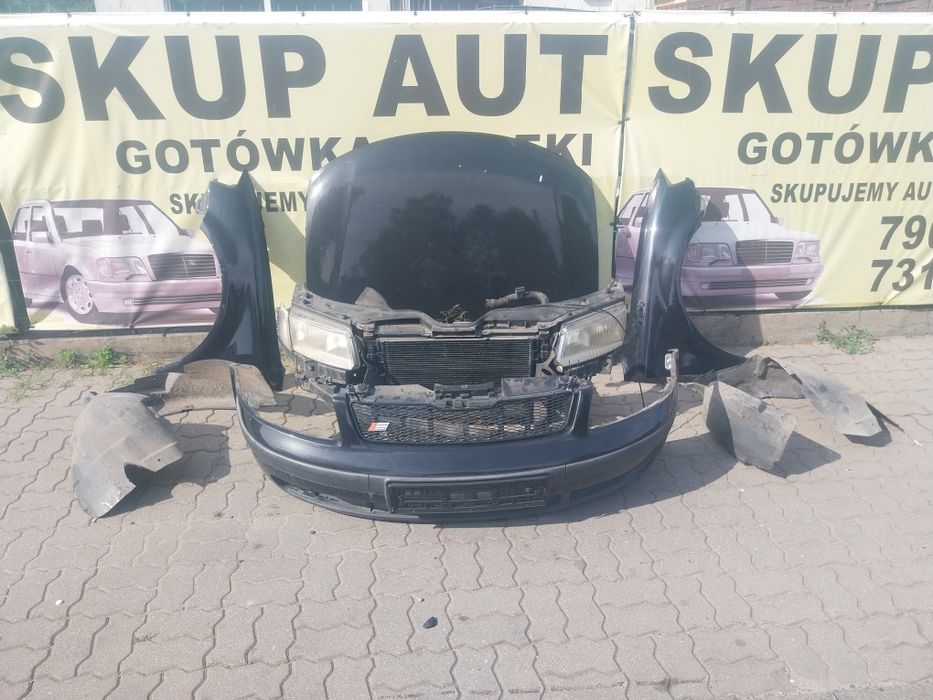 VW volkswagen Passat b5 1.9 maska zderzak pas chłodnice lampa belka