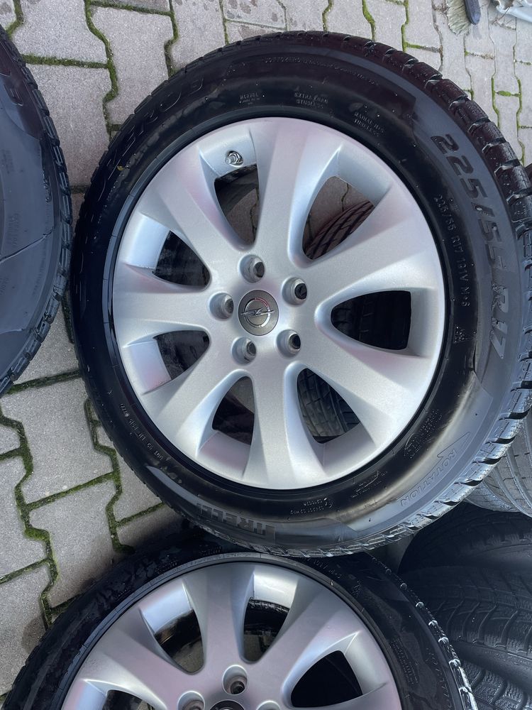 Kola zimowe astra zafira c insignia b 5x115 et44 opony 225/55/17 pirel