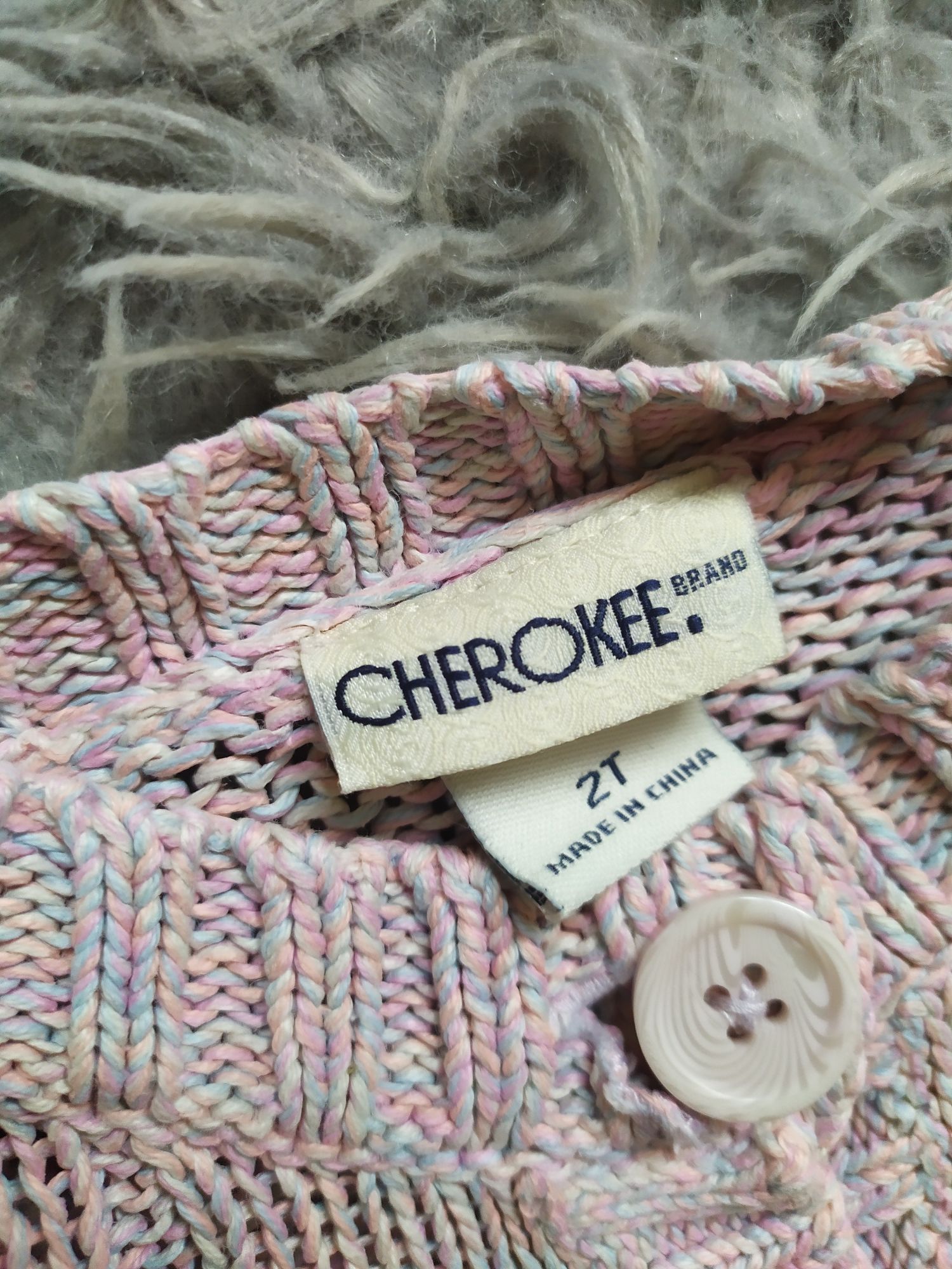 Sweter dziewczecy Cherokee brand różowy