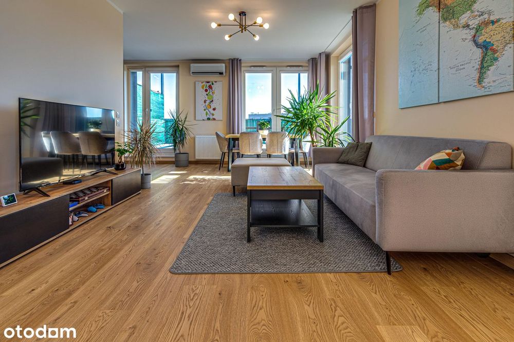 Apartament 89 m² + Taras 75 m², Piętro 4/4 + 2 Garaże, Klima, Jagodno