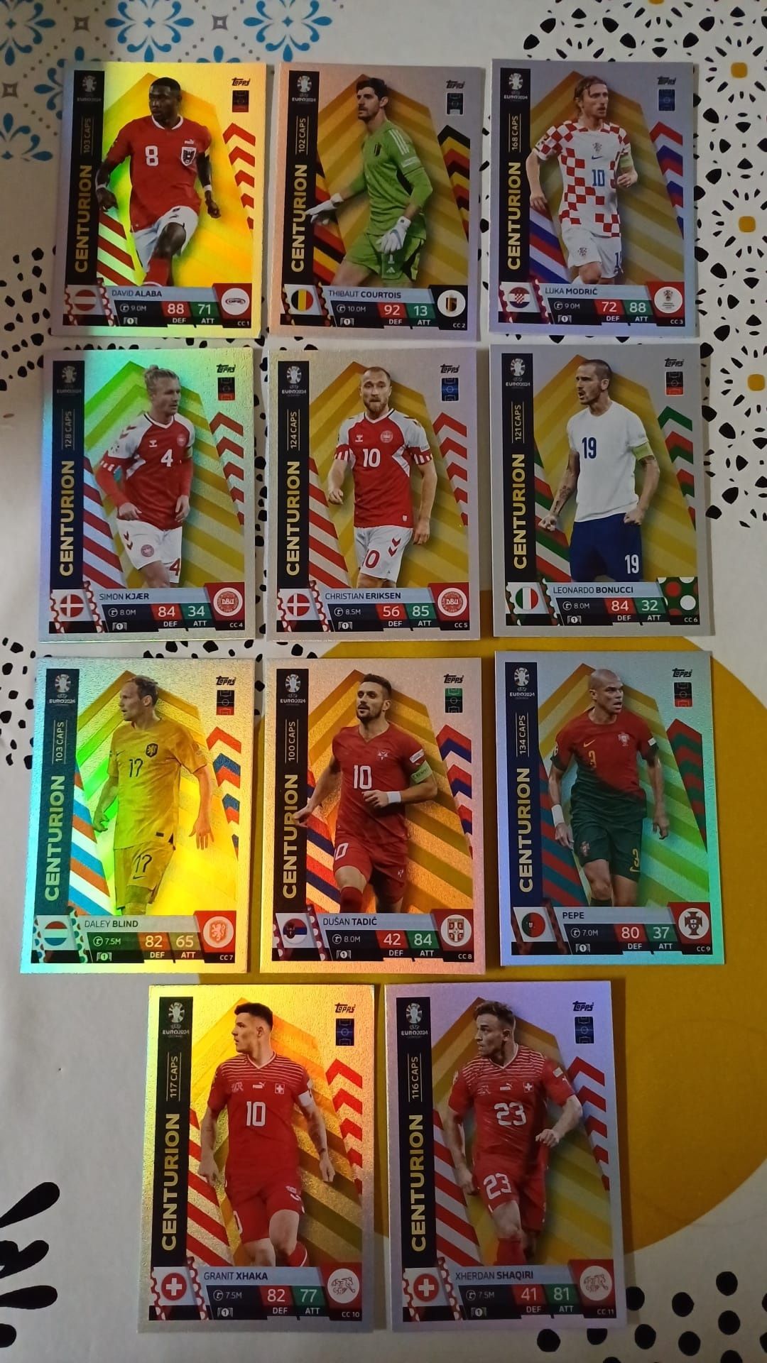 Cartas Match Attax Euro 2024