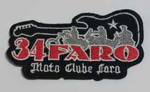 Crachás e emblemas bordados  . Moto Clube de Faro