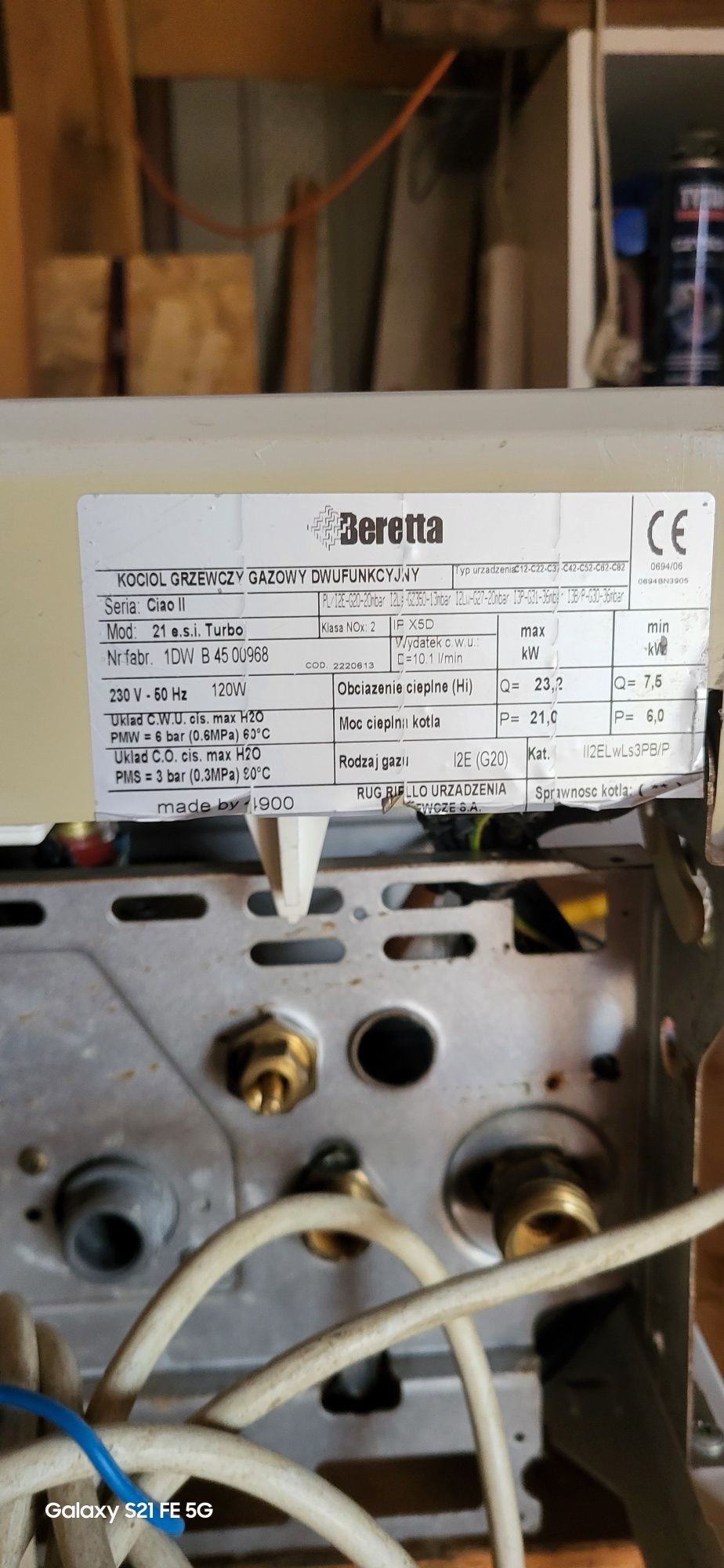 Piec / kocioł dwufunkcyjny berreta