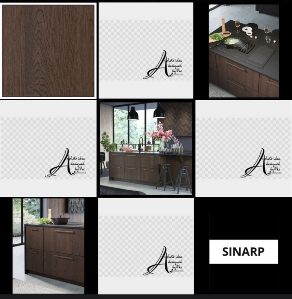 2 x62x86cm. SINARP ikea metod panel/blenda maximera knivshult