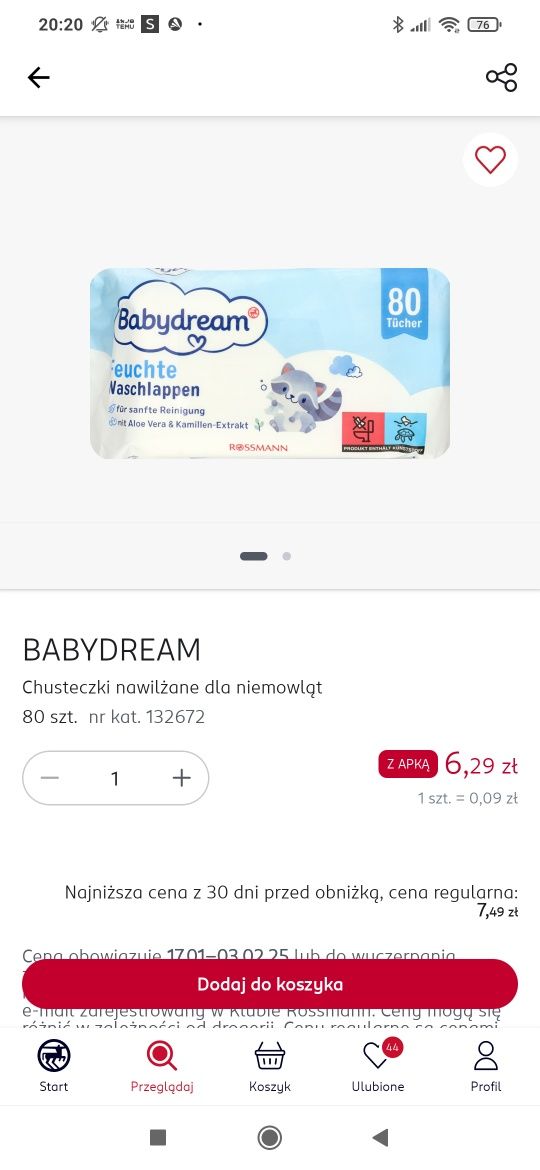 Pieluchy pieluszki babydream Rossmann 2 nowe
